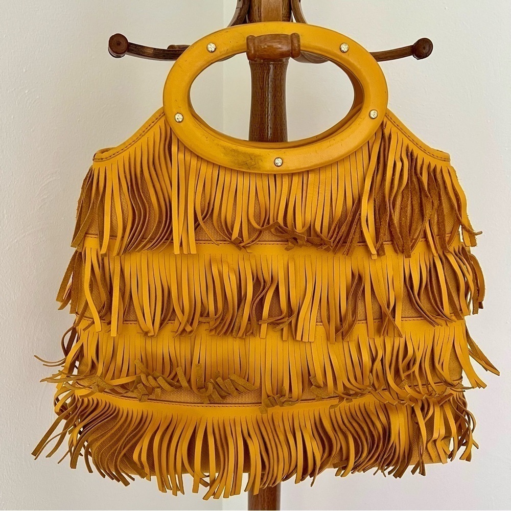 Rare Kate Spade Yuma Ida Leather Fringe Bag - Picture 4 of 17